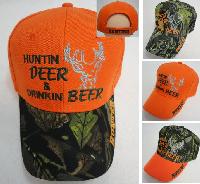 Huntin Deer & Drinkin Beer Hat